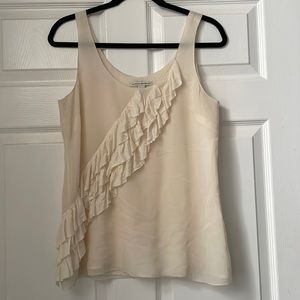 Banana Republic Front Ruffle Silk Blouse